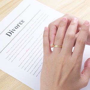 A divorce document, symbolizing separation - Leonard Law Firm